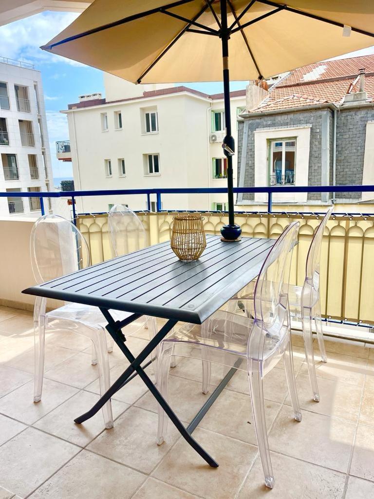 Les Rivages 2P Terrasse Parking Appartement Menton Buitenkant foto