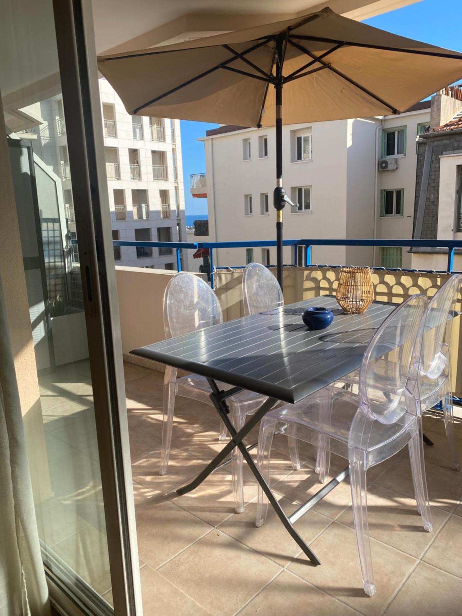 Les Rivages 2P Terrasse Parking Appartement Menton Buitenkant foto