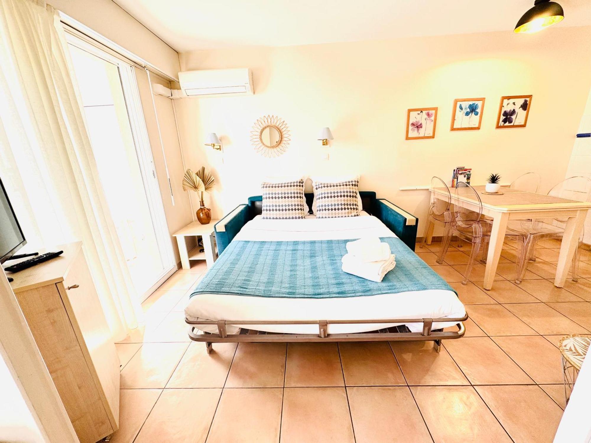 Les Rivages 2P Terrasse Parking Appartement Menton Buitenkant foto